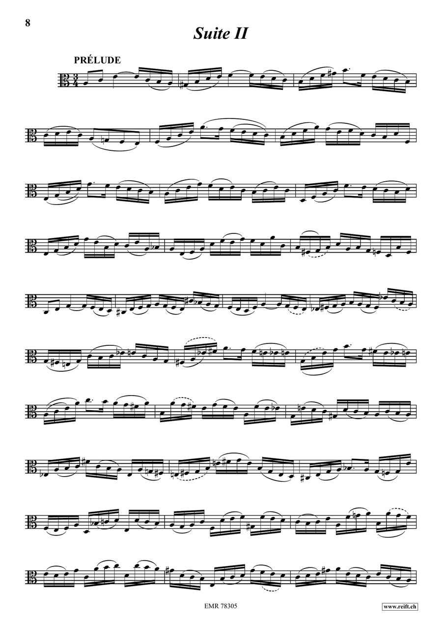 6 Suites 6 Suites Viola Solo scores gallery preview page 5