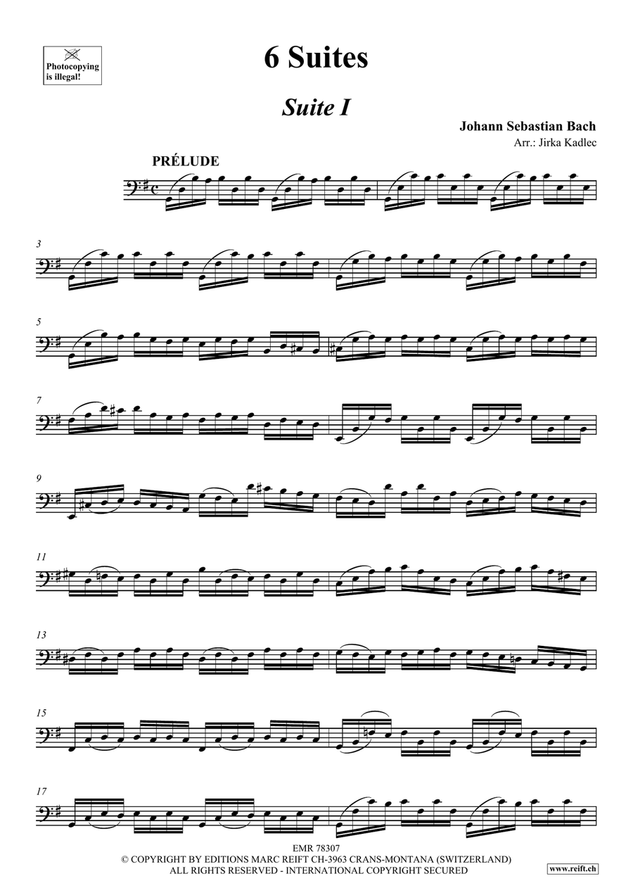 6 Suites 6 Suites Double Bass scores gallery preview page 3