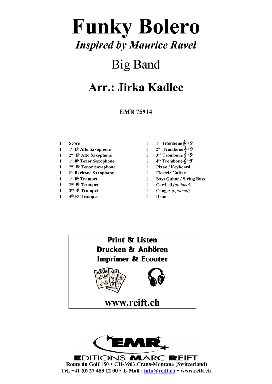 Funky Bolero Funky Bolero Big Band scores gallery preview page 2