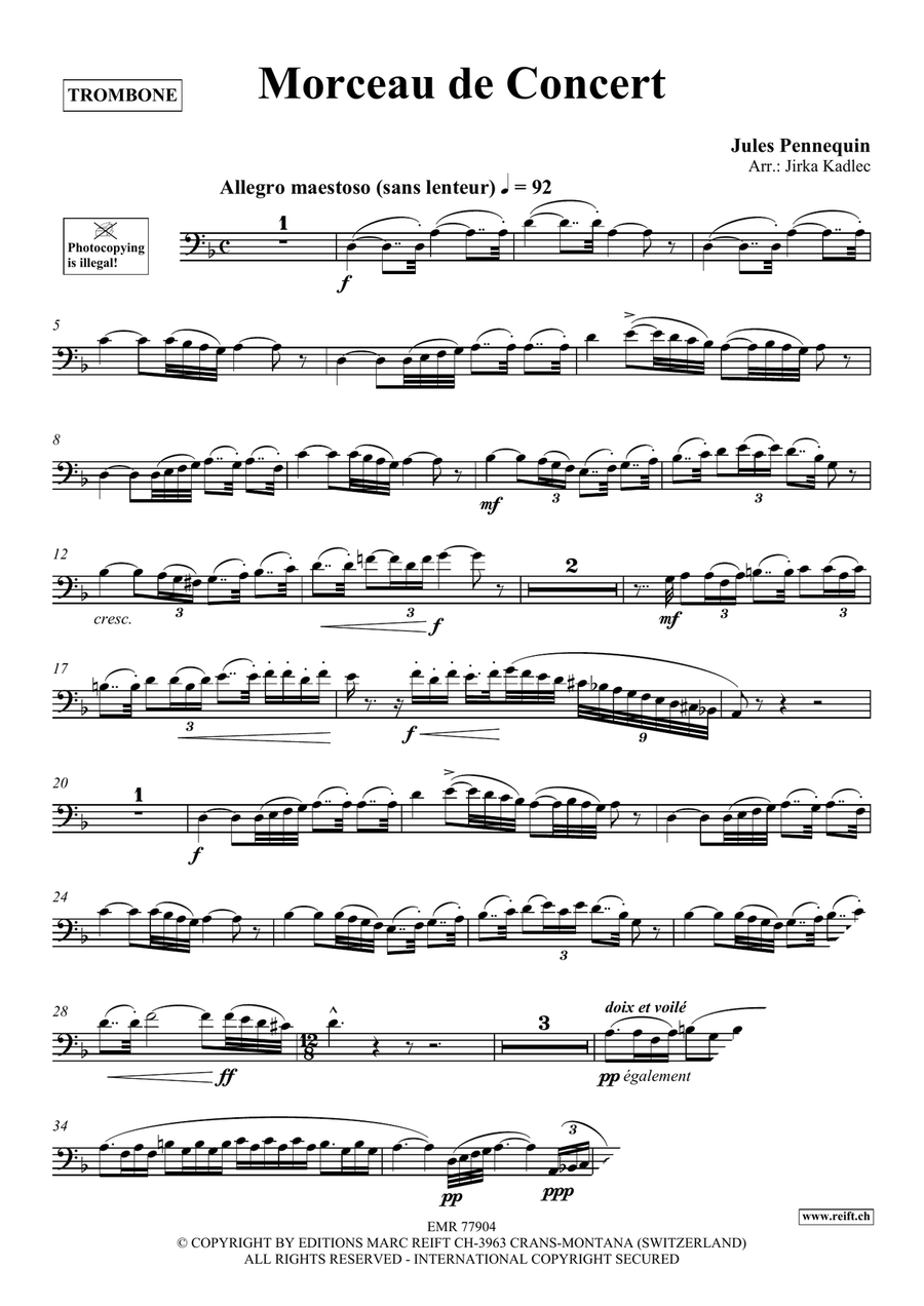 Morceau de Concert Morceau de Concert Piano Accompaniment scores gallery preview page 3