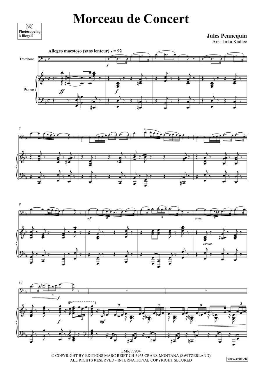 Morceau de Concert Morceau de Concert Piano Accompaniment scores gallery preview page 4