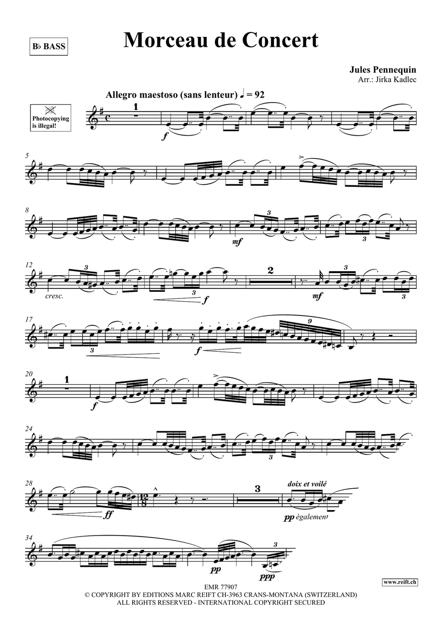 Morceau de Concert Morceau de Concert Voice Solo scores gallery preview page 3