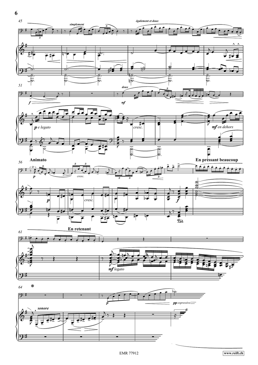 Morceau de Concert Morceau de Concert Double Bass scores gallery preview page 7