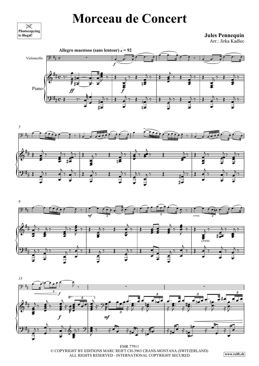 Morceau de Concert Morceau de Concert Piano Accompaniment scores gallery preview page 4