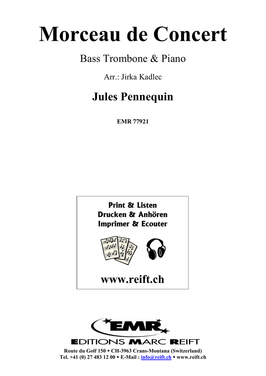 Morceau de Concert Morceau de Concert Bass Trombone scores gallery preview page 2