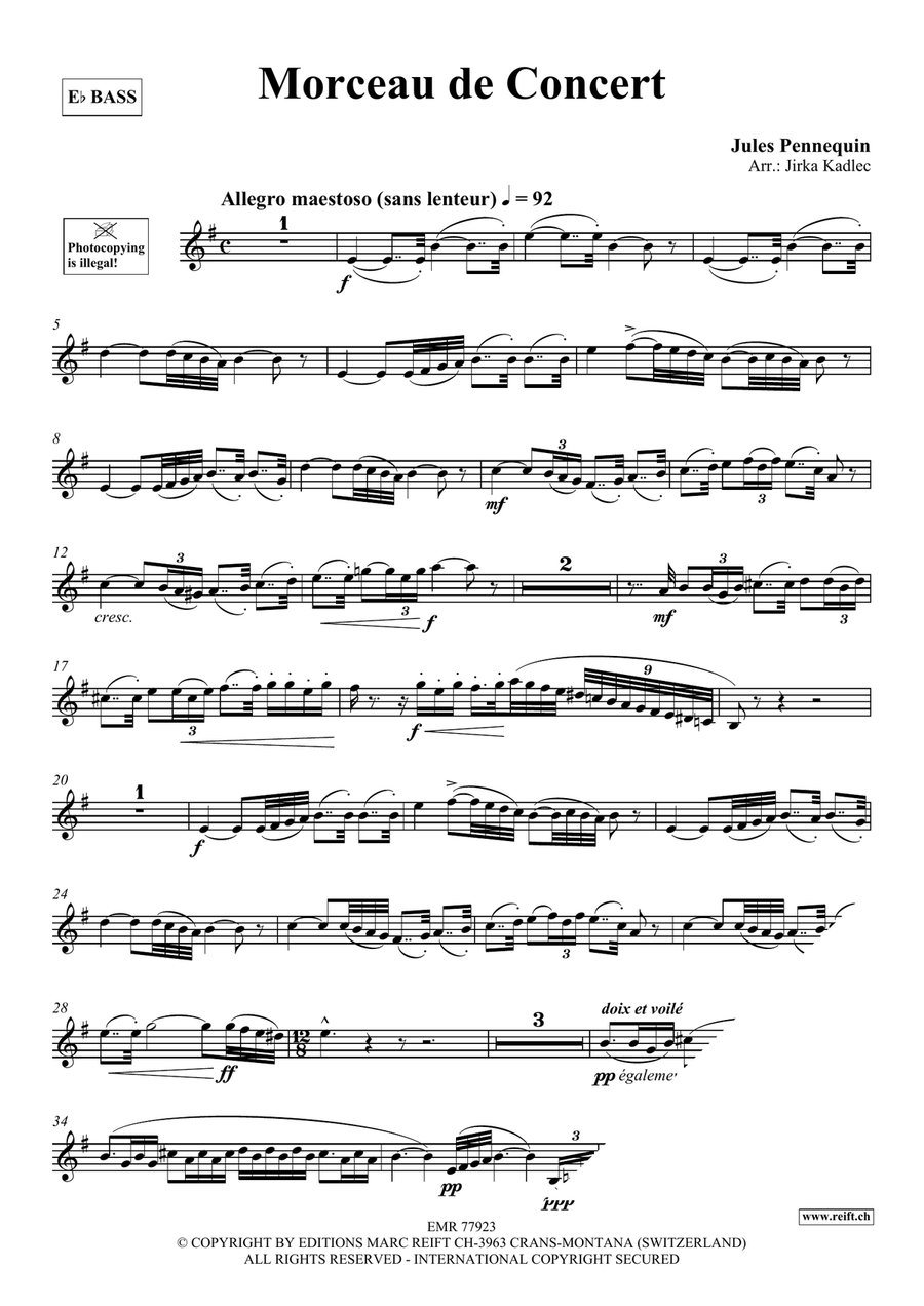Morceau de Concert Morceau de Concert Voice Solo scores gallery preview page 3