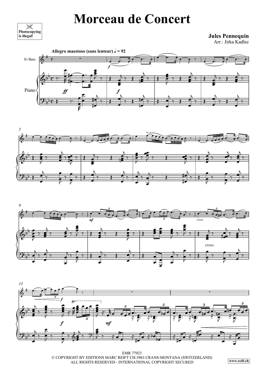 Morceau de Concert Morceau de Concert Voice Solo scores gallery preview page 4