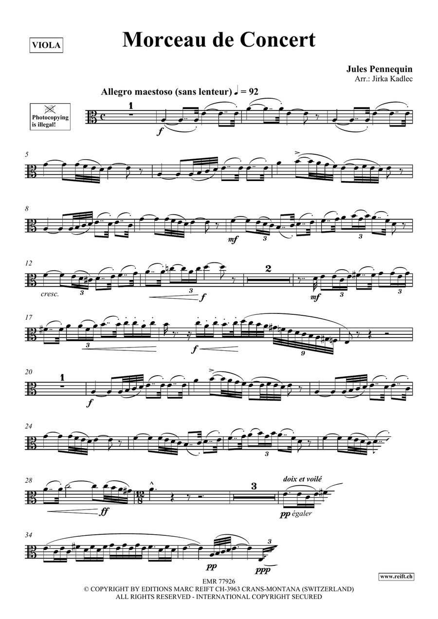 Morceau de Concert Morceau de Concert Piano Accompaniment scores gallery preview page 3