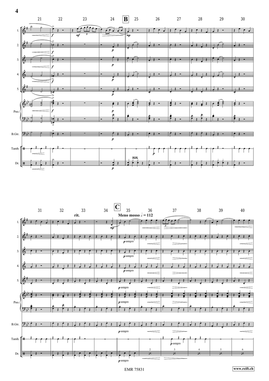 Gerona Gerona Saxophone Quintet scores gallery preview page 4