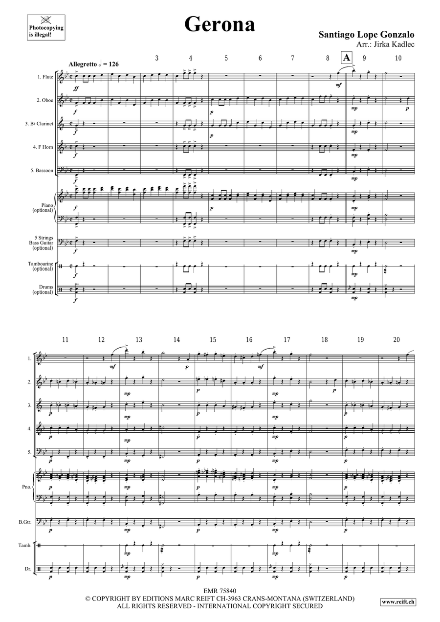 Gerona Gerona Woodwind Quintet scores gallery preview page 3