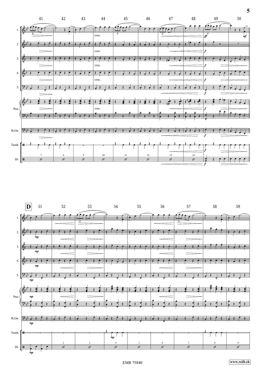 Gerona Gerona Woodwind Quintet scores gallery preview page 5