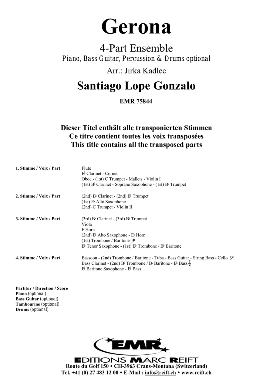 Gerona Gerona Score scores gallery preview page 2