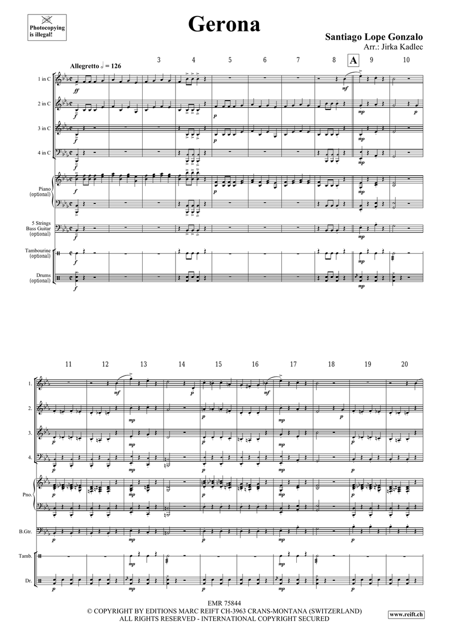 Gerona Gerona Score scores gallery preview page 3