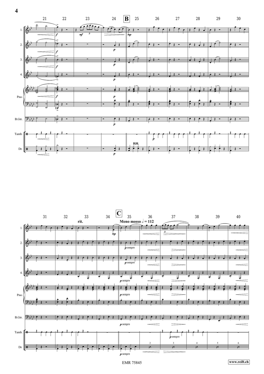 Gerona Gerona Clarinet Quartet scores gallery preview page 4