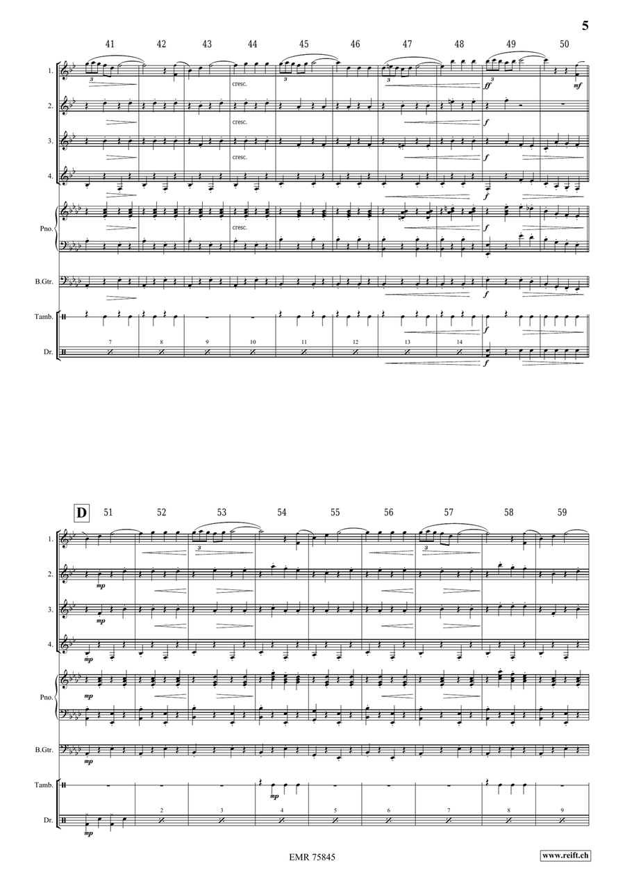 Gerona Gerona Clarinet Quartet scores gallery preview page 5