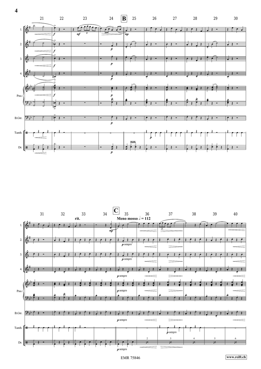 Gerona Gerona Saxophone Quartet scores gallery preview page 4