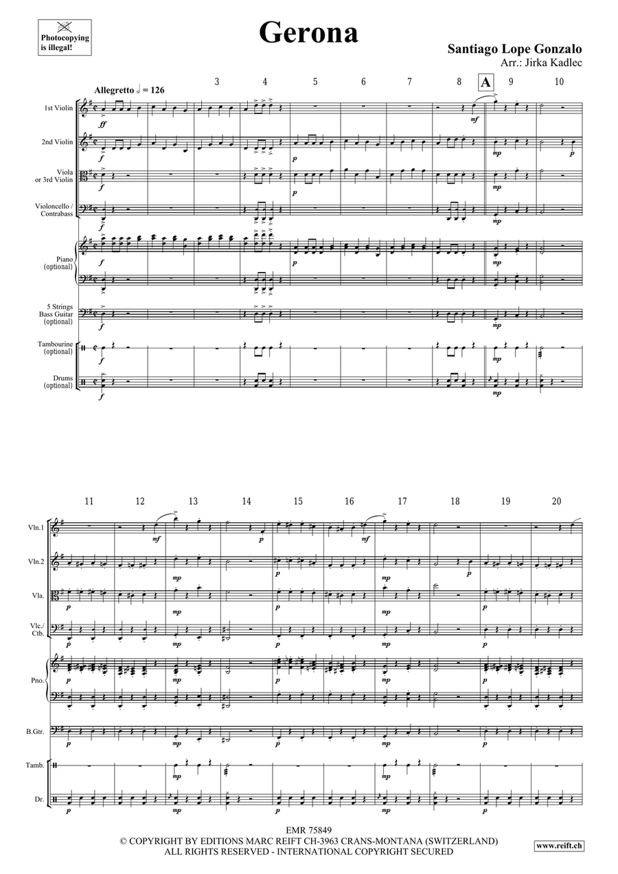 Gerona Gerona String Quartet scores gallery preview page 3