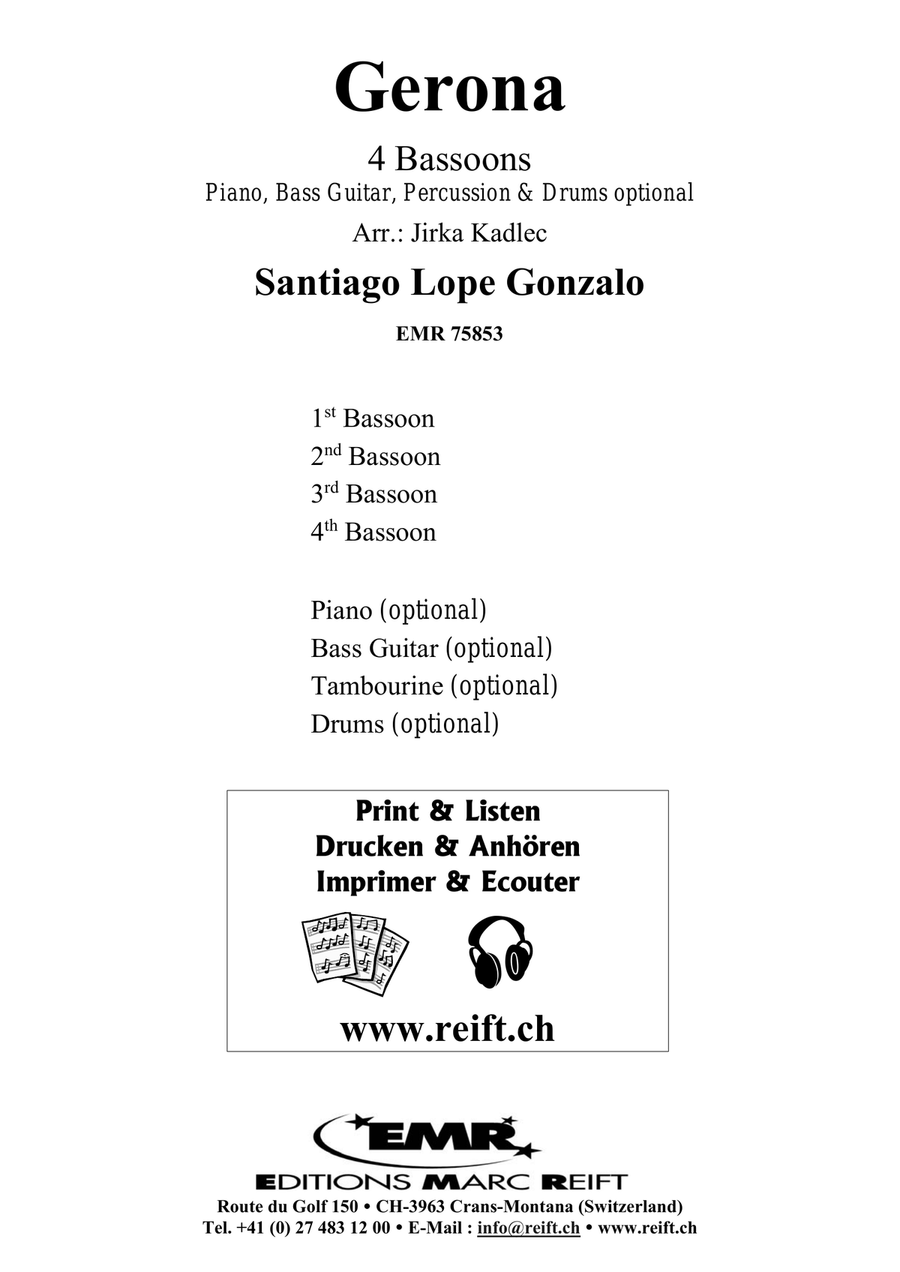 Gerona Gerona Bassoon Quartet scores gallery preview page 2