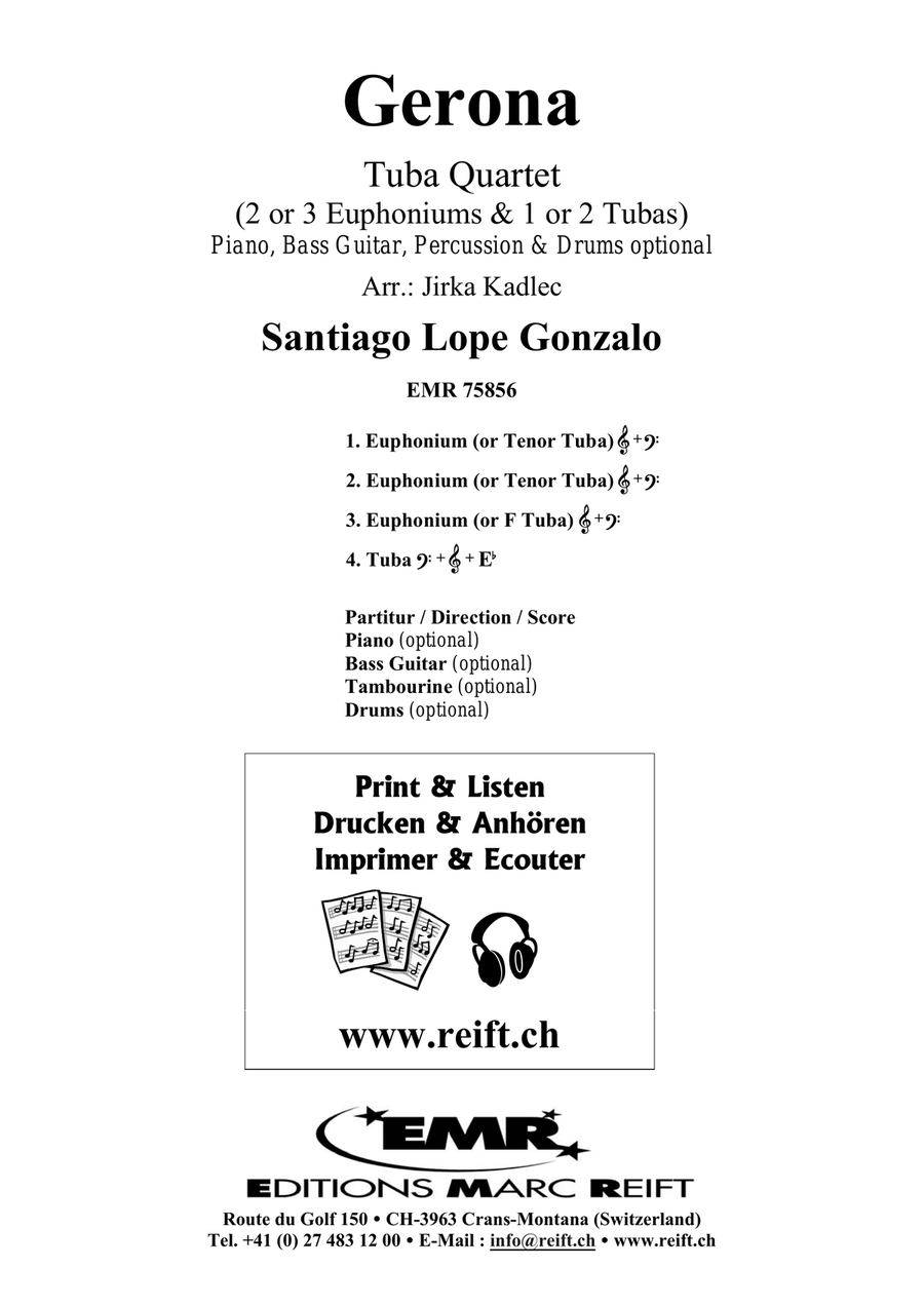 Gerona Gerona Tuba Quartet scores gallery preview page 2