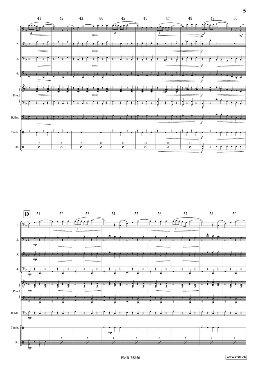 Gerona Gerona Tuba Quartet scores gallery preview page 5