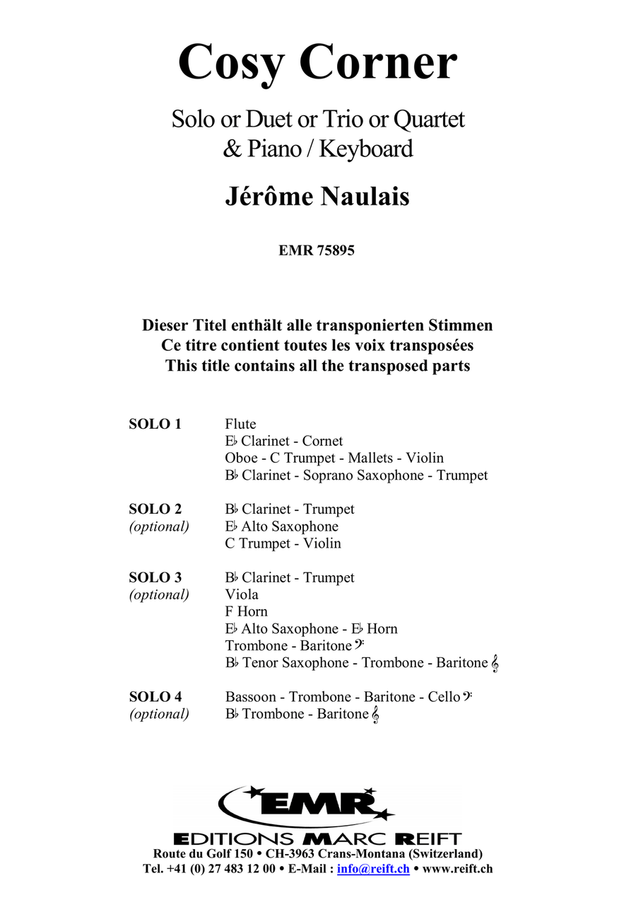 Cosy Corner Cosy Corner Piano Accompaniment scores gallery preview page 2