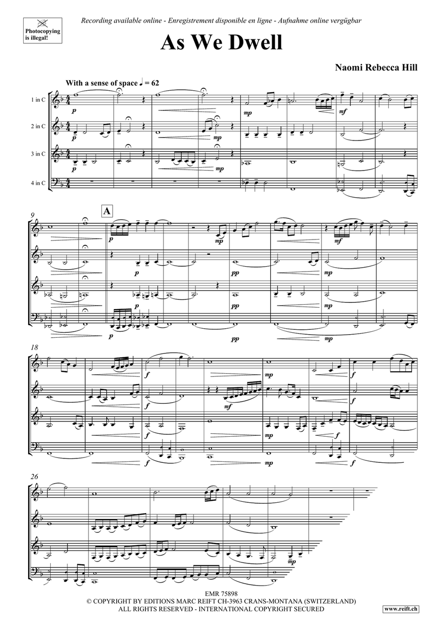 As We Dwell As We Dwell Score scores gallery preview page 4