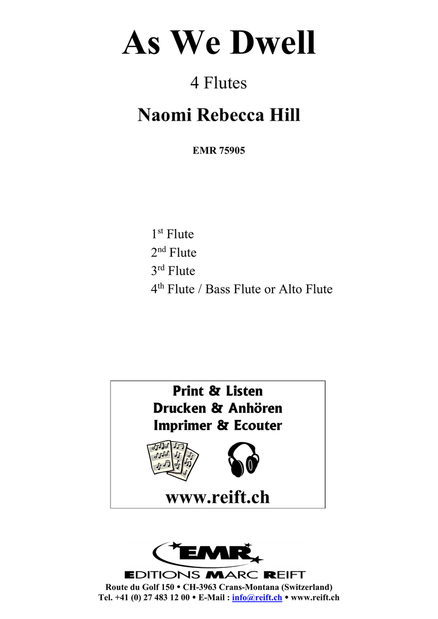 As We Dwell As We Dwell Flute Quartet scores gallery preview page 2