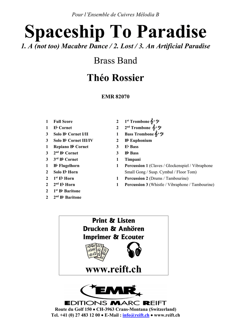 Spaceship To Paradise Spaceship To Paradise Brass Band scores gallery preview page 2