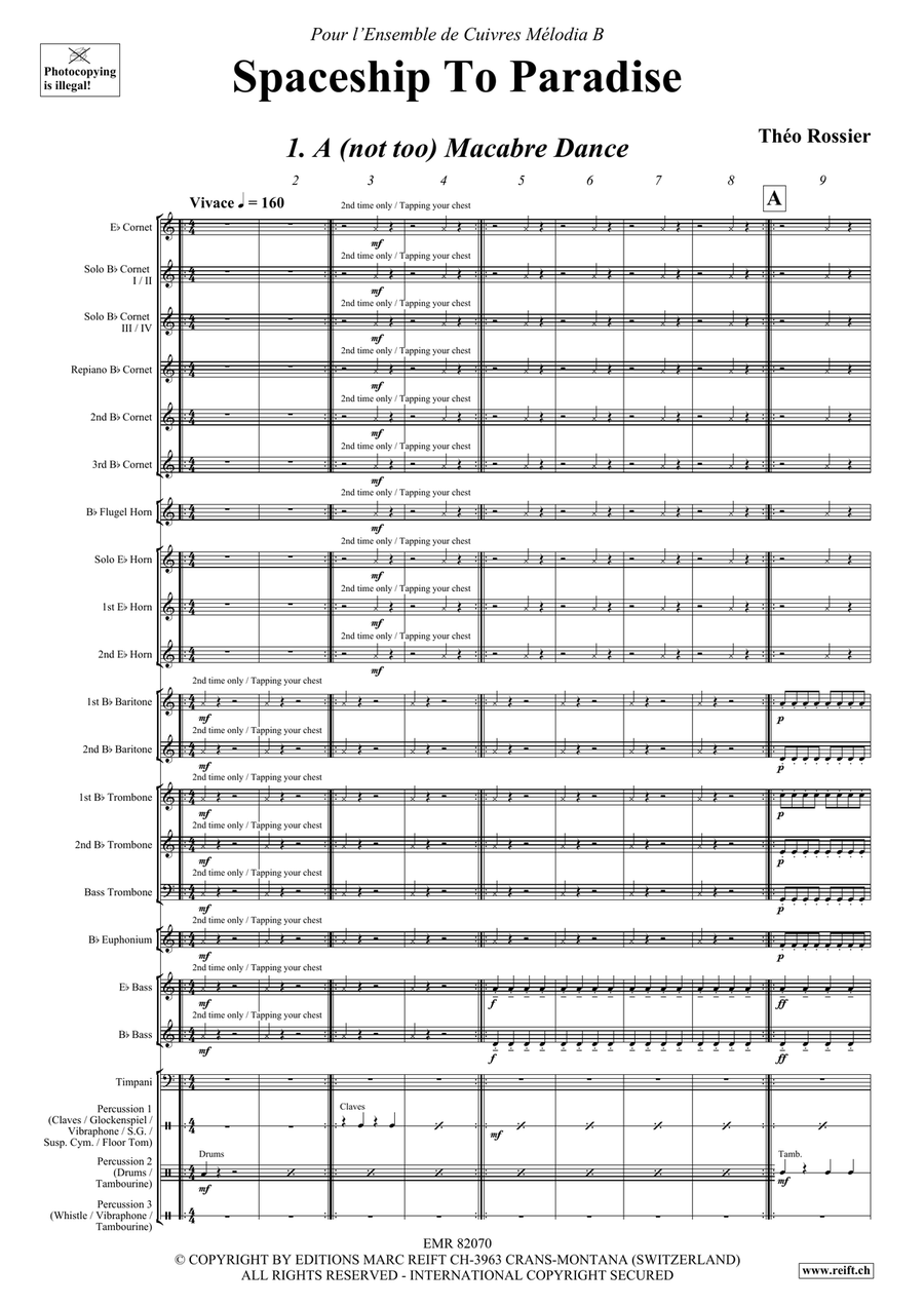 Spaceship To Paradise Spaceship To Paradise Brass Band scores gallery preview page 7