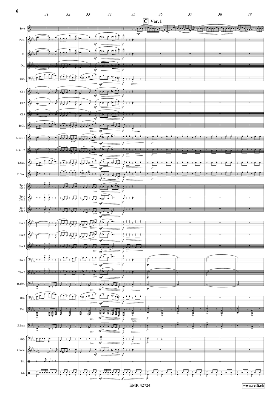The Carnival Of Venice The Carnival Of Venice Concert Band scores gallery preview page 6