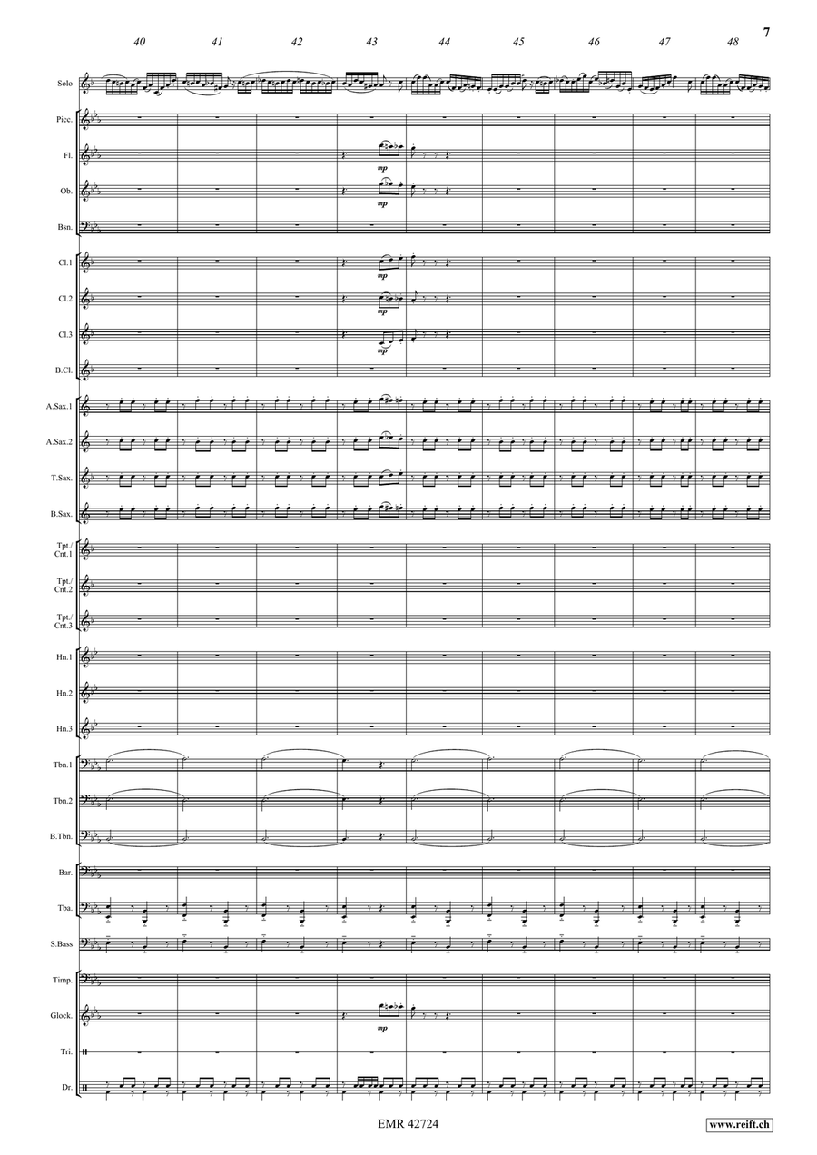 The Carnival Of Venice The Carnival Of Venice Concert Band scores gallery preview page 7