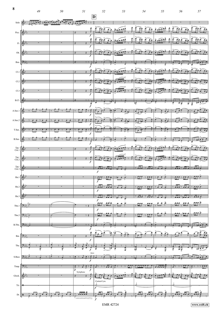 The Carnival Of Venice The Carnival Of Venice Concert Band scores gallery preview page 8