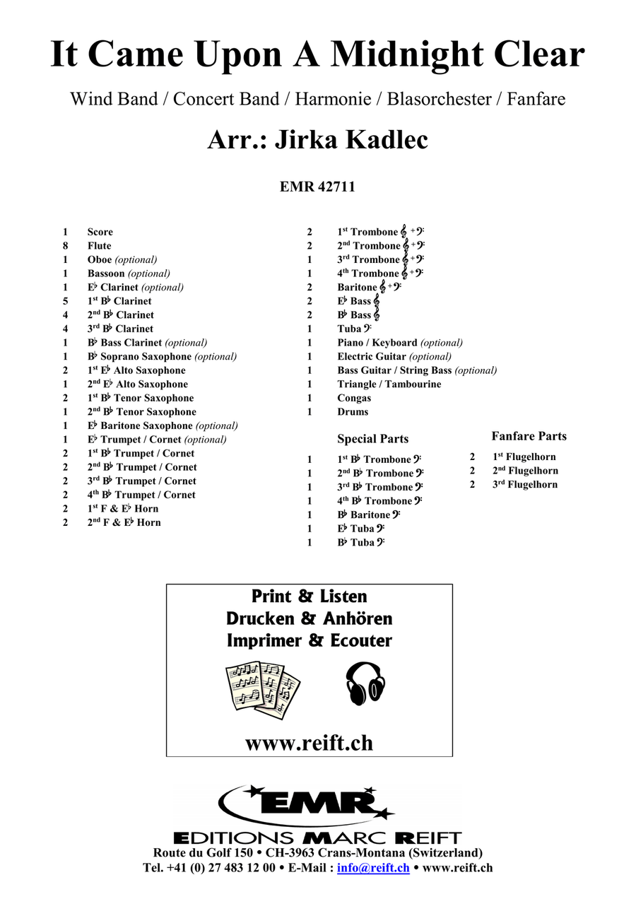 It Came Upon A Midnight Clear Concert Band scores gallery preview page 2