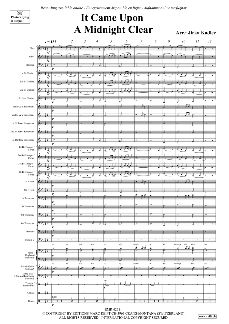 It Came Upon A Midnight Clear Concert Band scores gallery preview page 4