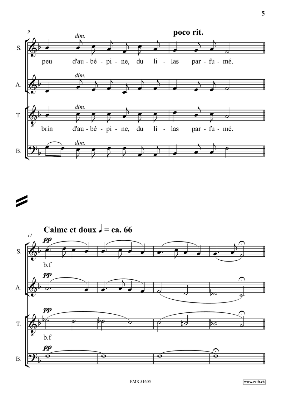 Jour de Marché dans la Grand-Rue Mixed Choir scores gallery preview page 6