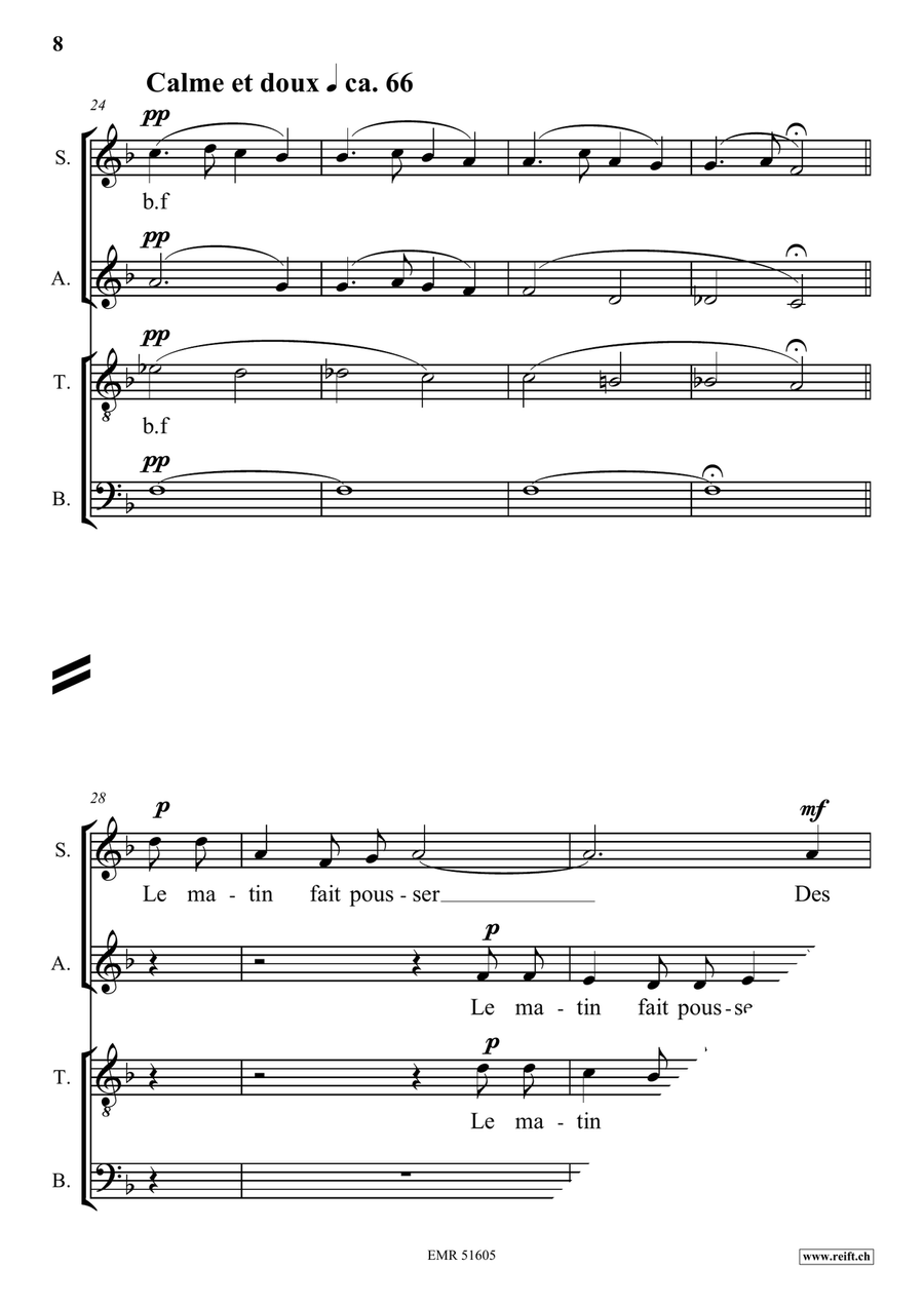 Jour de Marché dans la Grand-Rue Mixed Choir scores gallery preview page 9