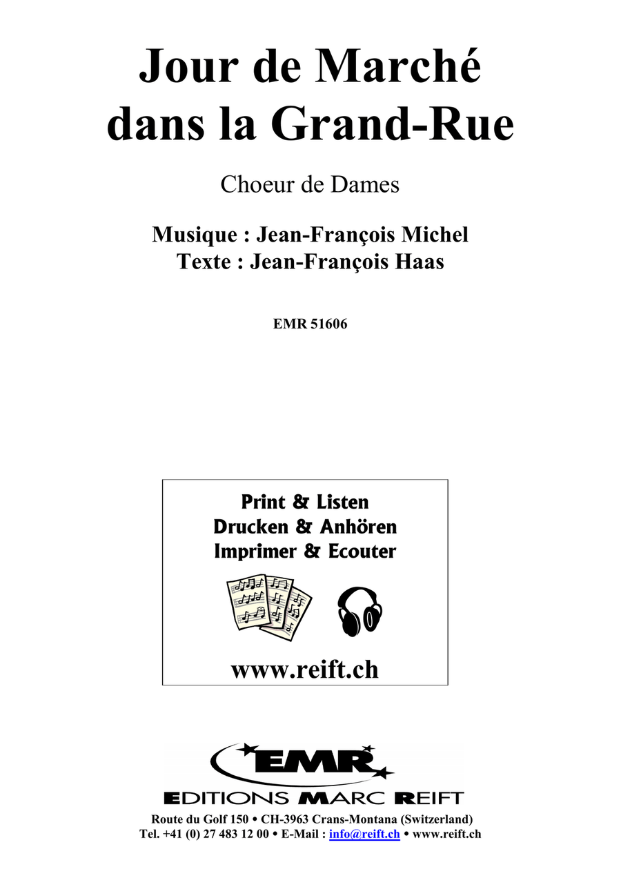 Jour de Marché dans la Grand-Rue Score scores gallery preview page 2