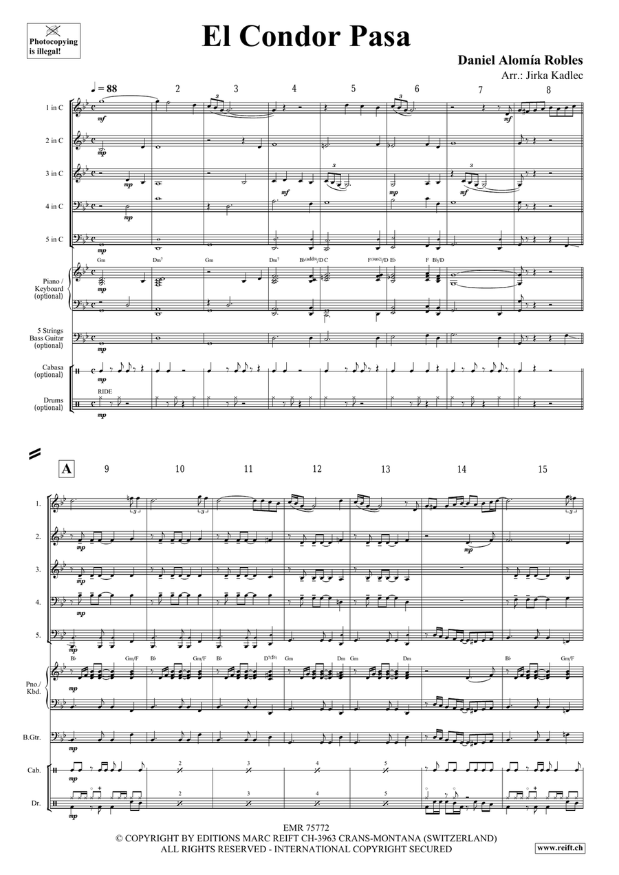 El Condor Pasa El Condor Pasa Score scores gallery preview page 3