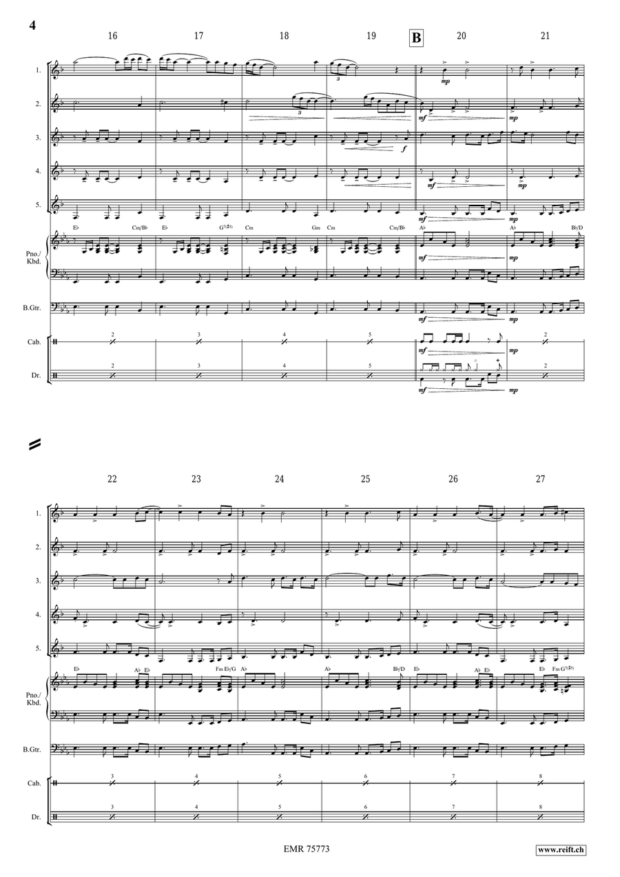 El Condor Pasa El Condor Pasa Clarinet Quintet scores gallery preview page 4