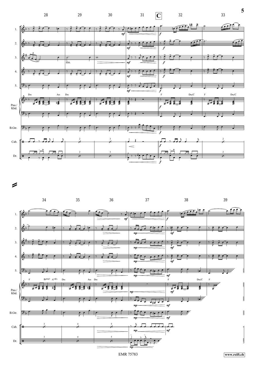 El Condor Pasa El Condor Pasa Woodwind Quintet scores gallery preview page 5
