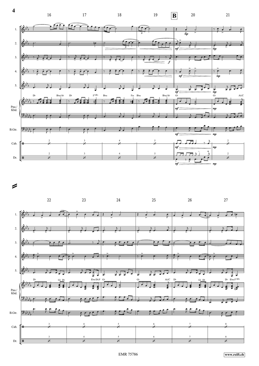 El Condor Pasa El Condor Pasa Euphonium Quintet scores gallery preview page 4