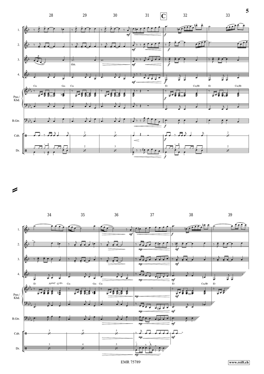 El Condor Pasa El Condor Pasa Clarinet Quartet scores gallery preview page 5