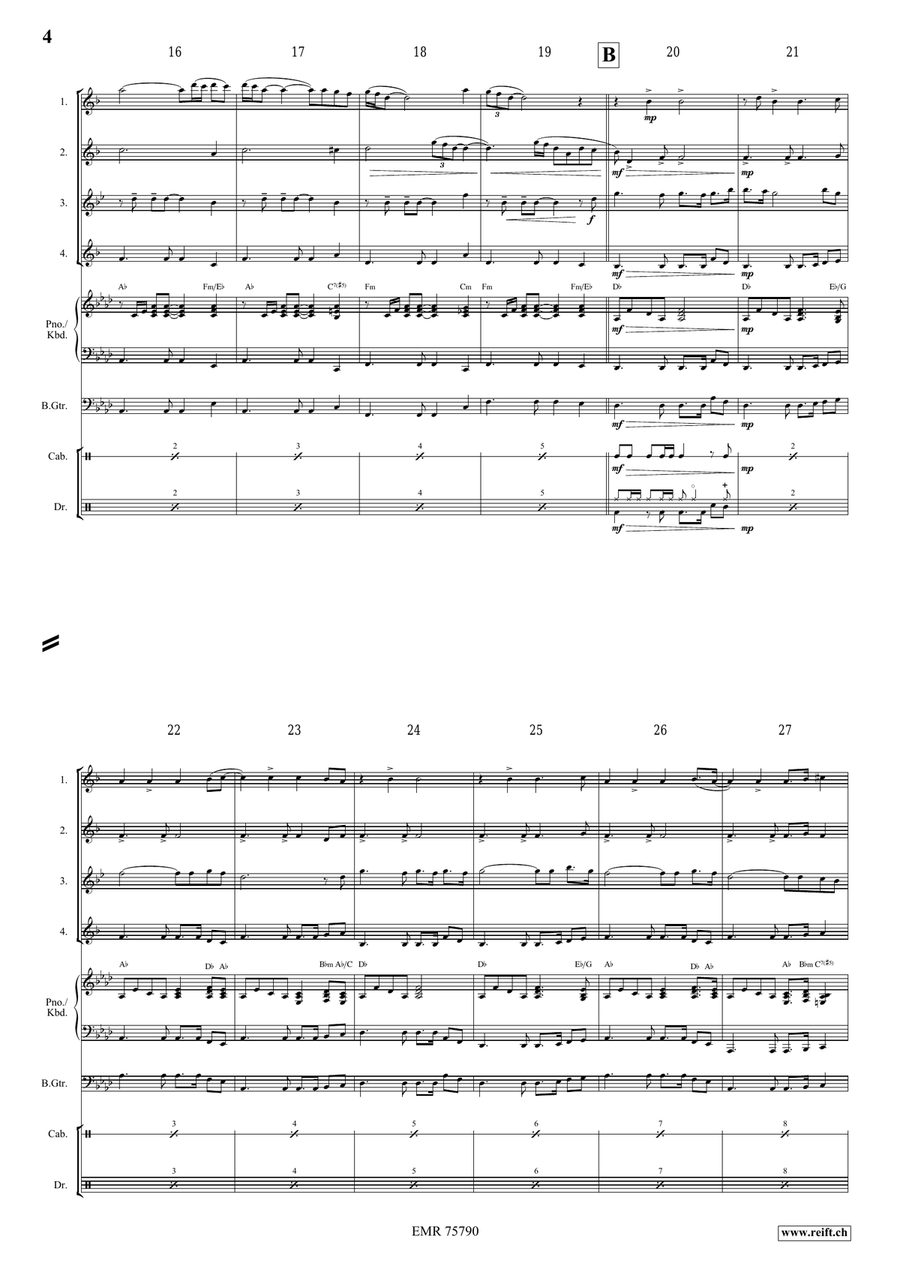 El Condor Pasa El Condor Pasa Saxophone Quartet scores gallery preview page 4