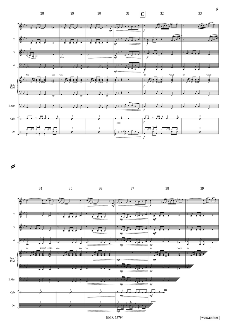 El Condor Pasa El Condor Pasa Brass Quartet scores gallery preview page 5