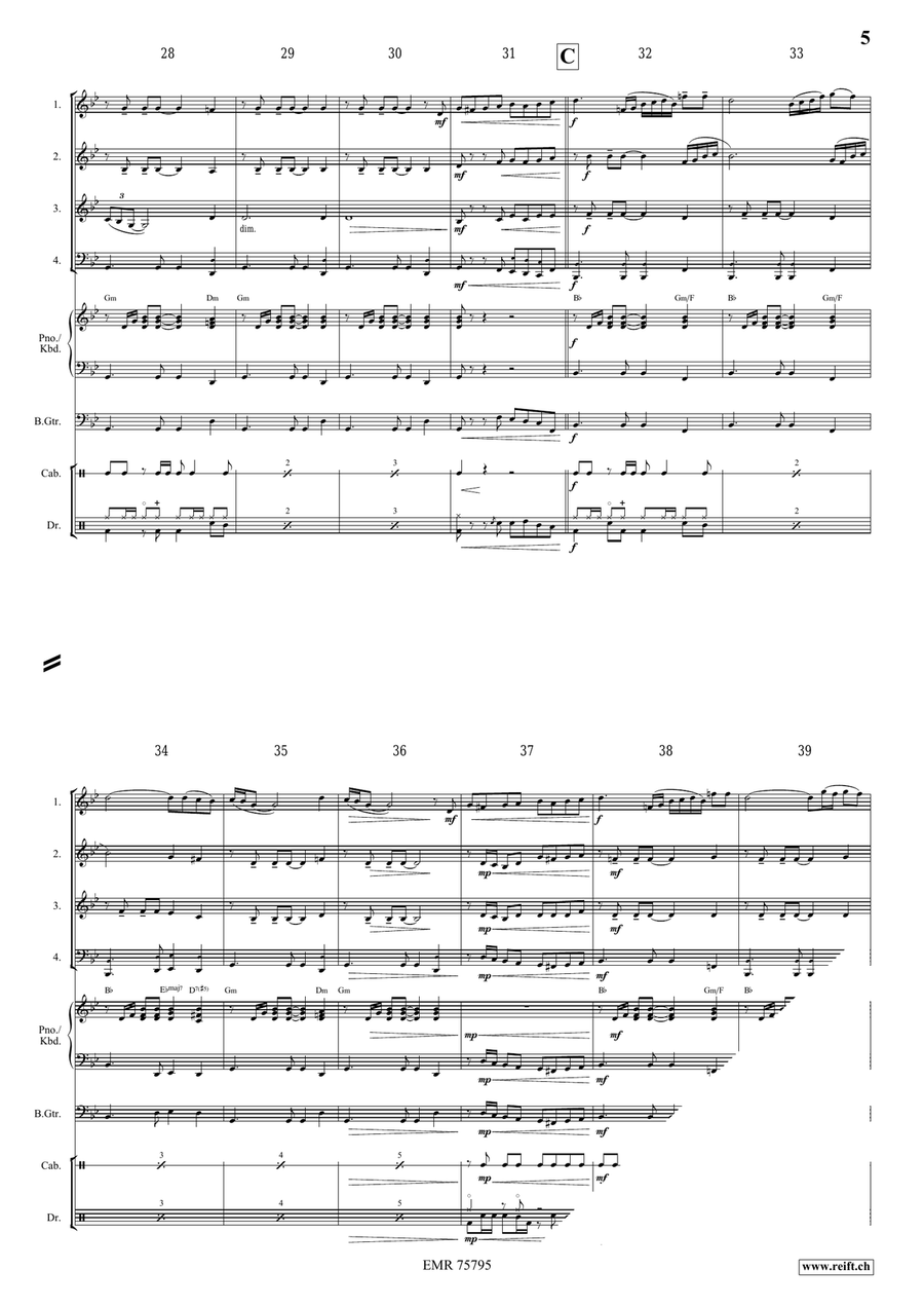 El Condor Pasa El Condor Pasa Woodwind Quartet scores gallery preview page 5