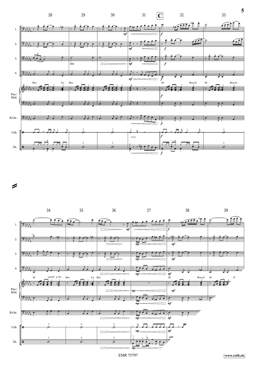 El Condor Pasa El Condor Pasa Bassoon Quartet scores gallery preview page 5
