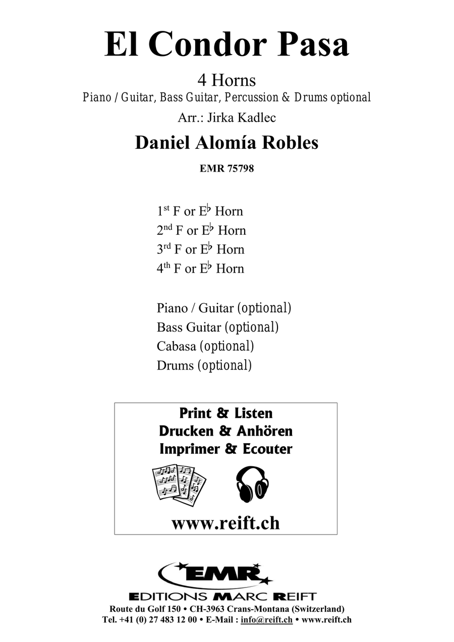El Condor Pasa El Condor Pasa Horn scores gallery preview page 2