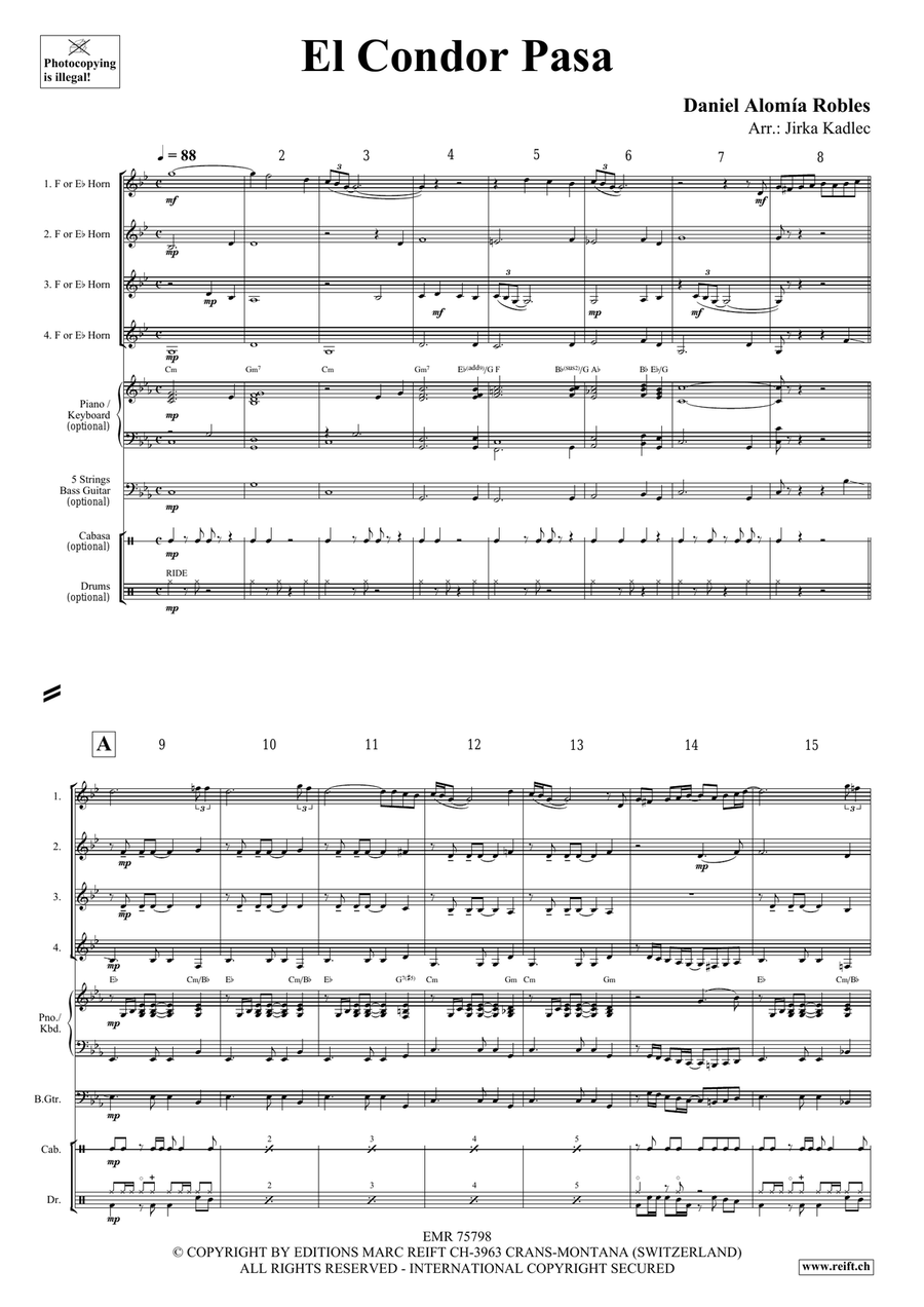 El Condor Pasa El Condor Pasa Horn scores gallery preview page 3