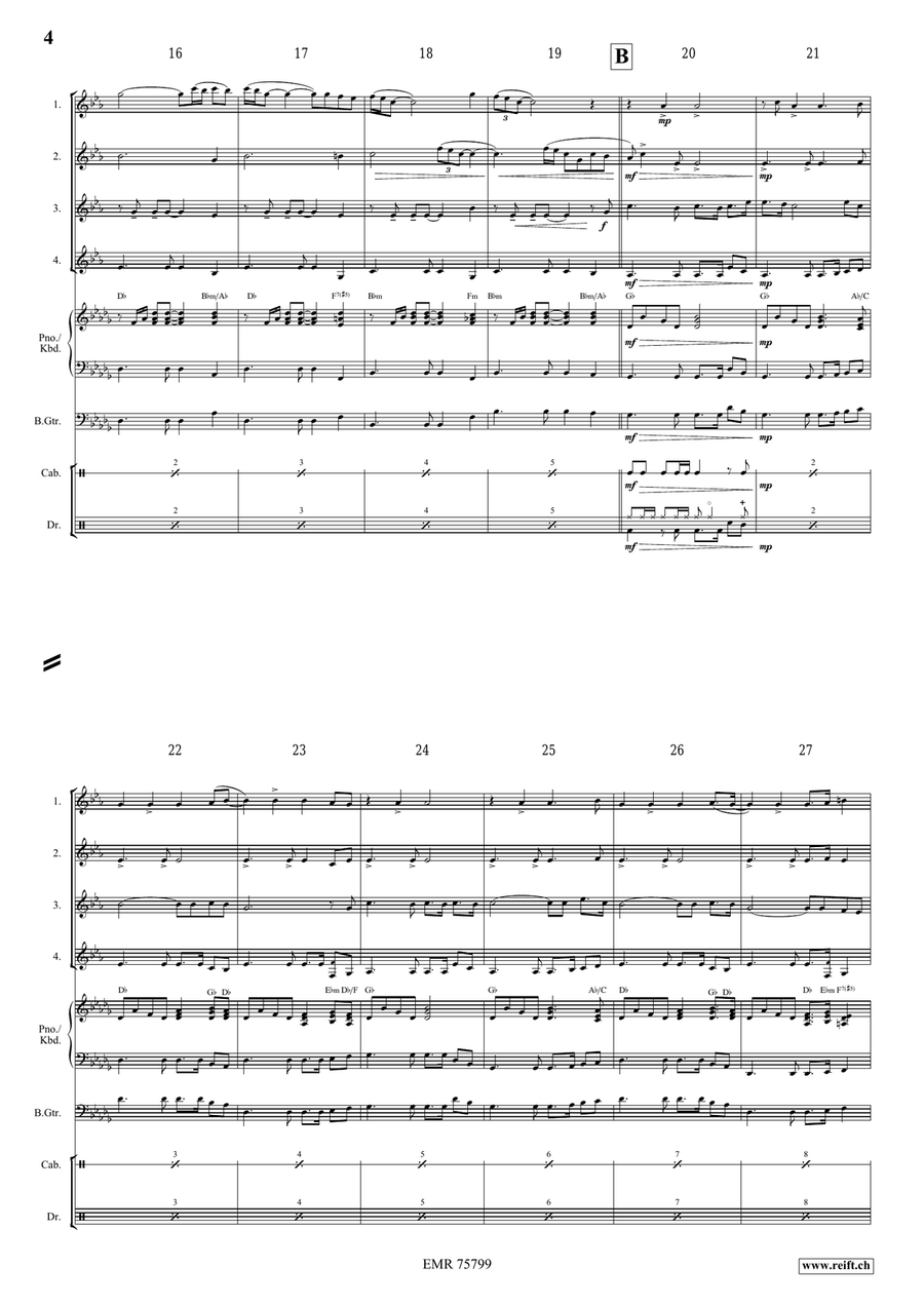 El Condor Pasa El Condor Pasa Euphonium Quartet scores gallery preview page 4