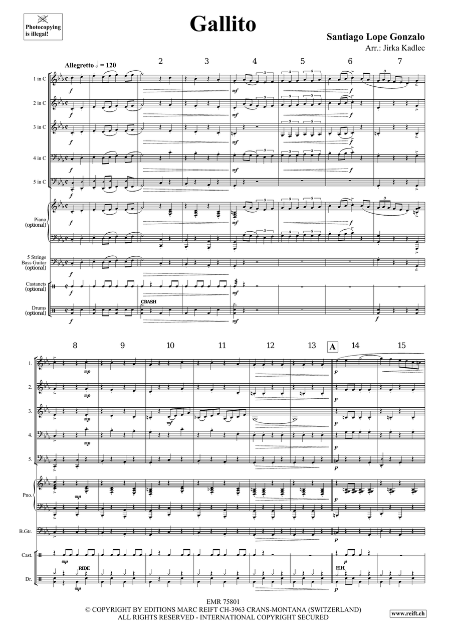 Gallito Score scores gallery preview page 3